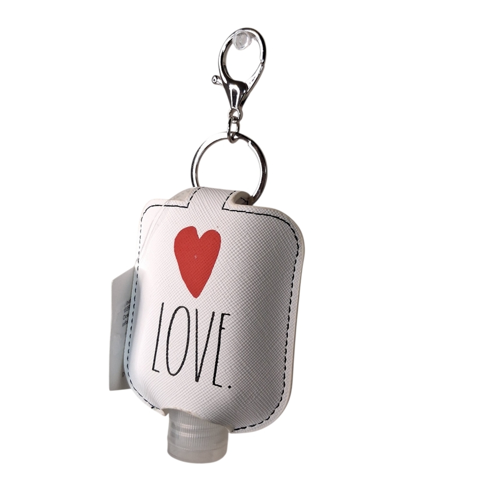NEW | RAE DUNN | LOVE Heart | Hand Sanitizer Holder Keychain - Picture 4 of 6
